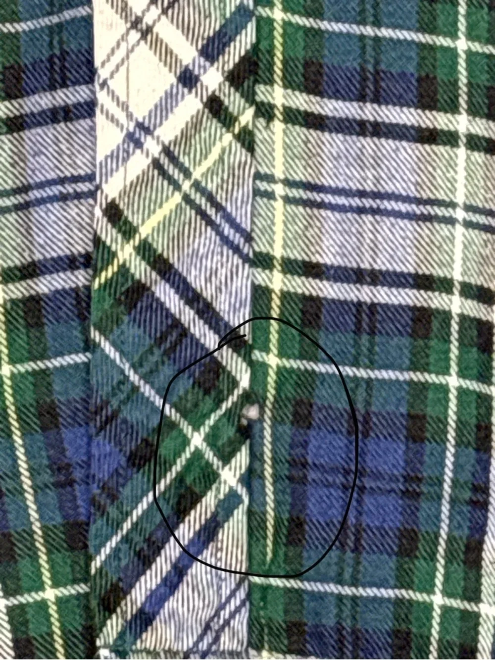 Men's Green Blue Plaid Flannel Quilted XXL Jacket - Picture 7 of 7